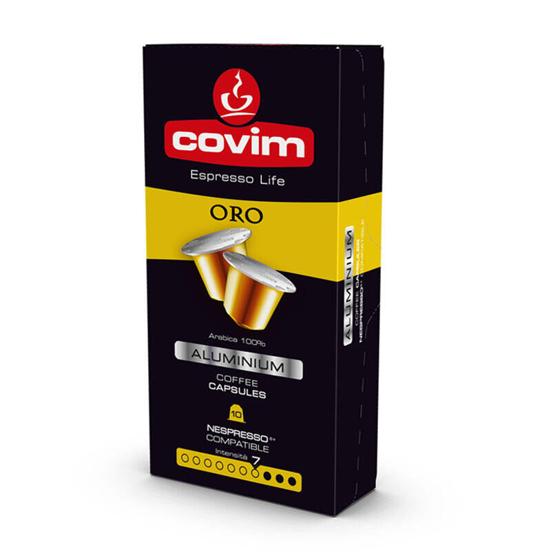 Covim Or Aluminium Compatible Nespresso 100cps