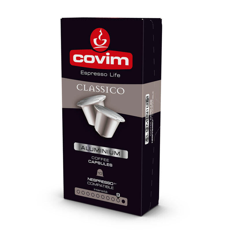 Covim Classic Aluminium Compatible Nespresso 100cps