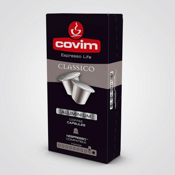 Covim Classic Aluminium Compatible Nespresso 100cps