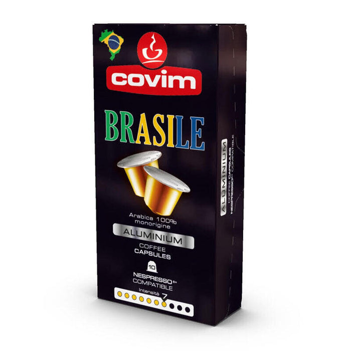 Aluminium Brasilien Covim Kompatibel mit Nespresso 100cps