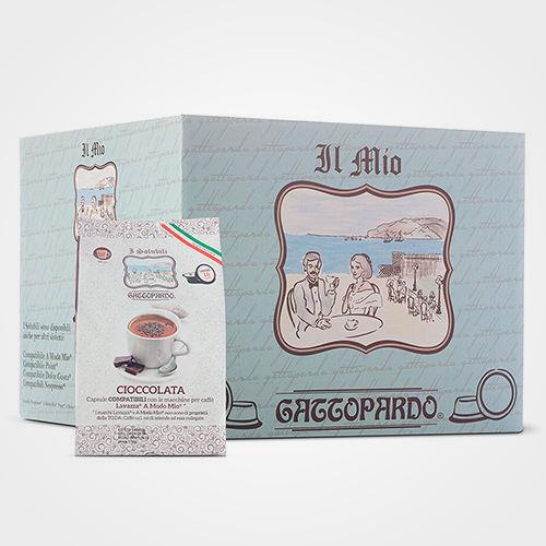 Kaffeekapseln kompatibel A modo Mio Cioccolato 16 Kapseln