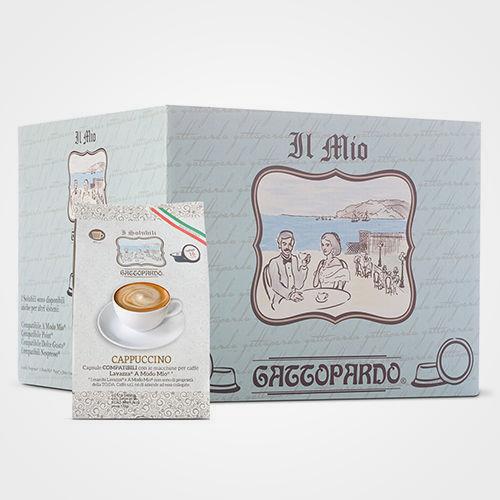Coffee capsules compatible with A Modo Mio Cappuccino 16 capsules