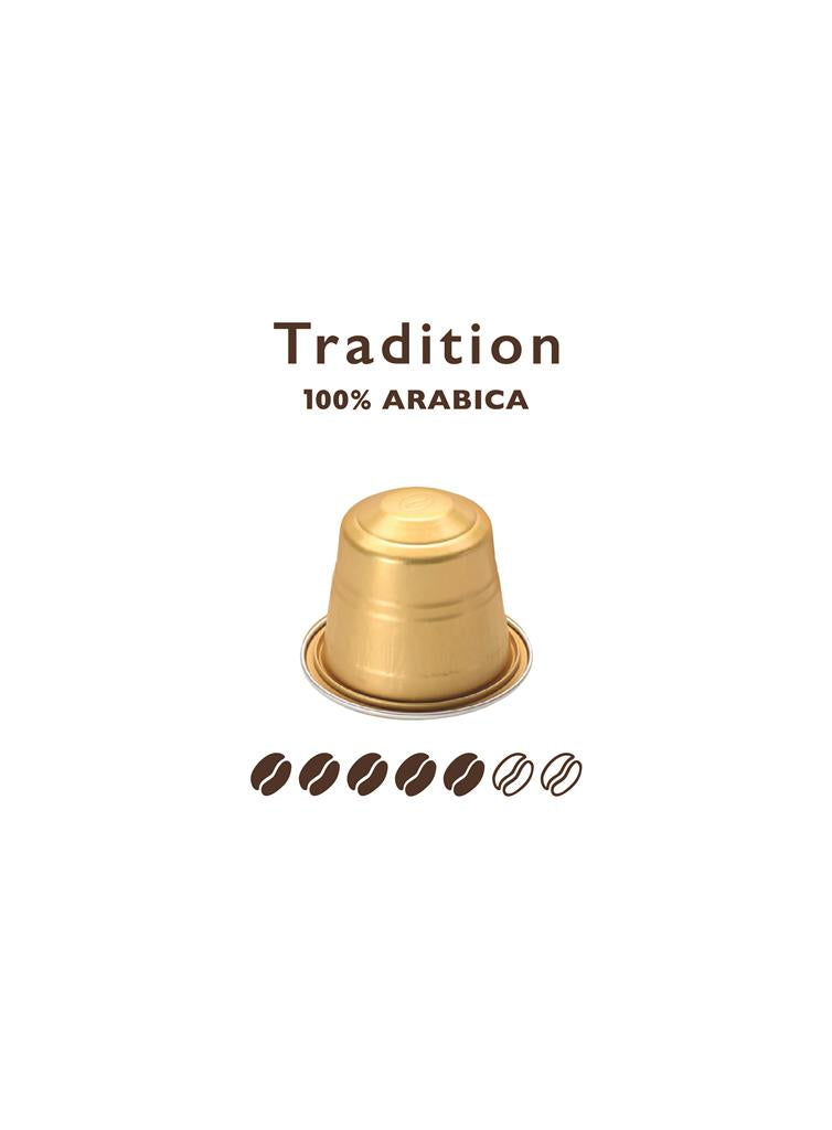 Coffee capsules Nespresso * compatible Tradition Arabico ALU 10 cps
