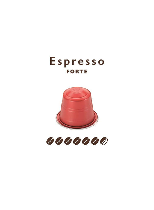 Kaffeekapseln Nespresso * -kompatible Espresso Forte 10 Kapseln