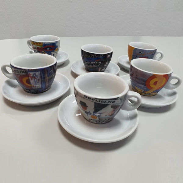 Cappuccino cups Guglielmo Art Design 6 pcs