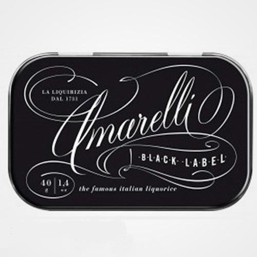 Pure licorice Black Label Amarelli 40 gr