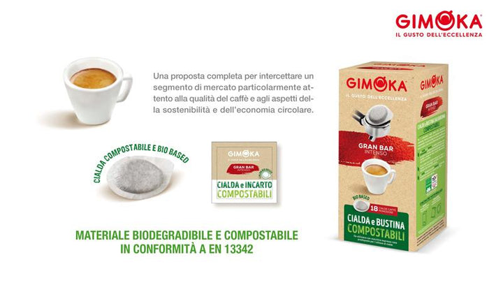 Gran Relax ESE 44 quality compostable coffee pods