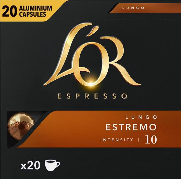 Coffee capsules compatible with Nespresso * Extreme 20 cps