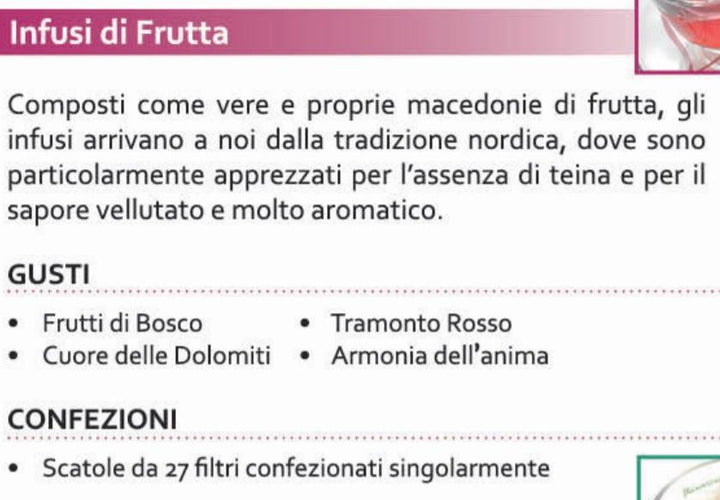 Tè Infuso Frutti di Bosco Natura Life 27 filtri