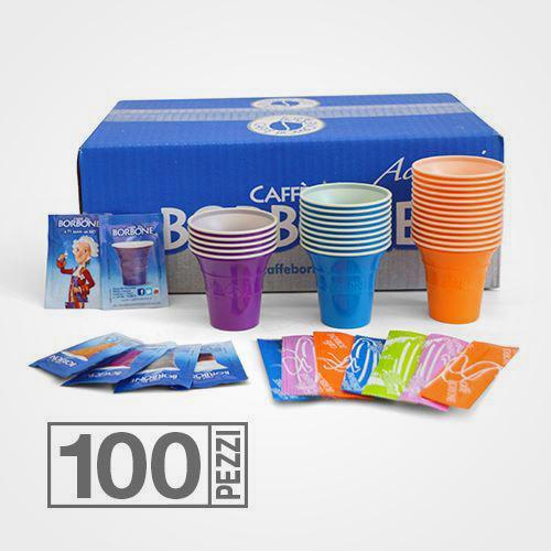 Coffee capsules compatible with A Modo Mio Don Carlo Blue Blend 100 capsules