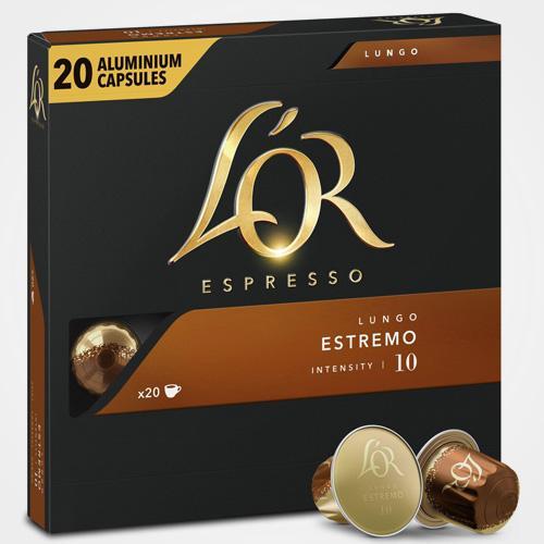 Caffè capsule compatibili Nespresso * Estremo 20 cps