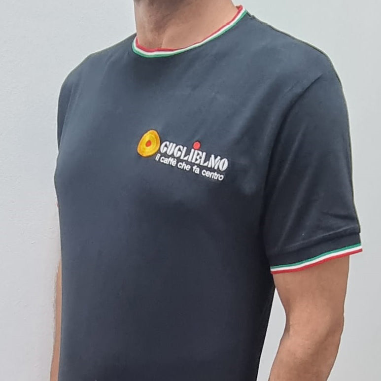Guglielmo coffee brand black t-shirt
