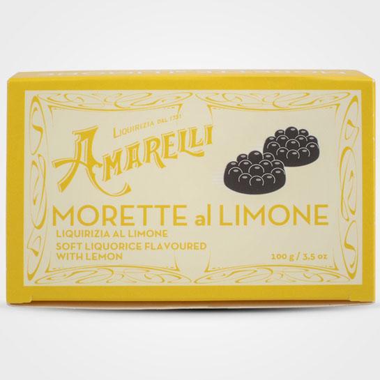 Morette Amarelli lemon licorice 100 gr