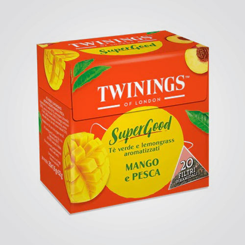 Grüner Tee mit Mango- und Pfirsichgeschmack