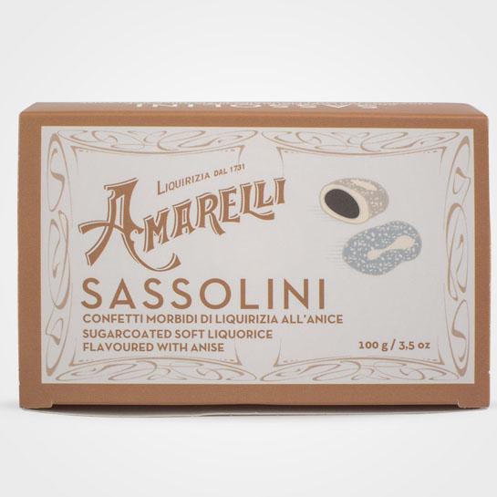 Liquirizia all'anice Sassolini Amarelli 100 gr