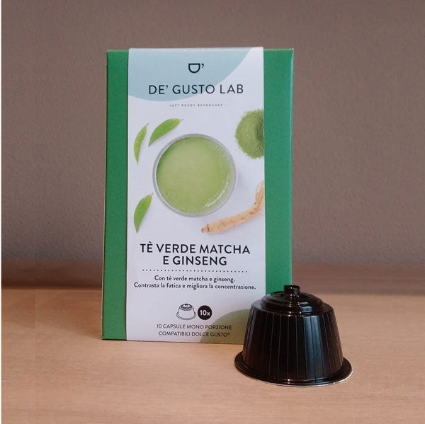 Dolce Gusto compatible Thé Vert Matcha et Ginseng 10 gélules