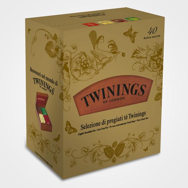 Twinings Exklusive Verpackung Holzkiste Mixed Selection 40 Filter