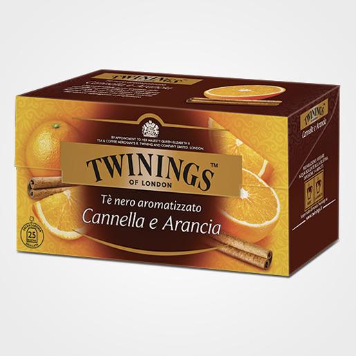 Tè nero aromatizzato Arancia e Cannella 25 filtri