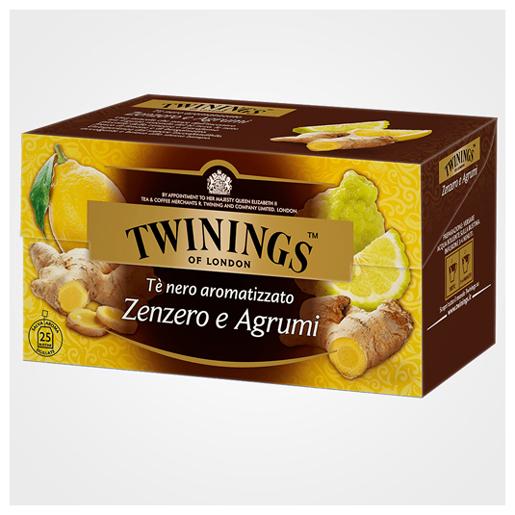 Tè nero aromatizzato Zenzero e Agrumi 25 filtri