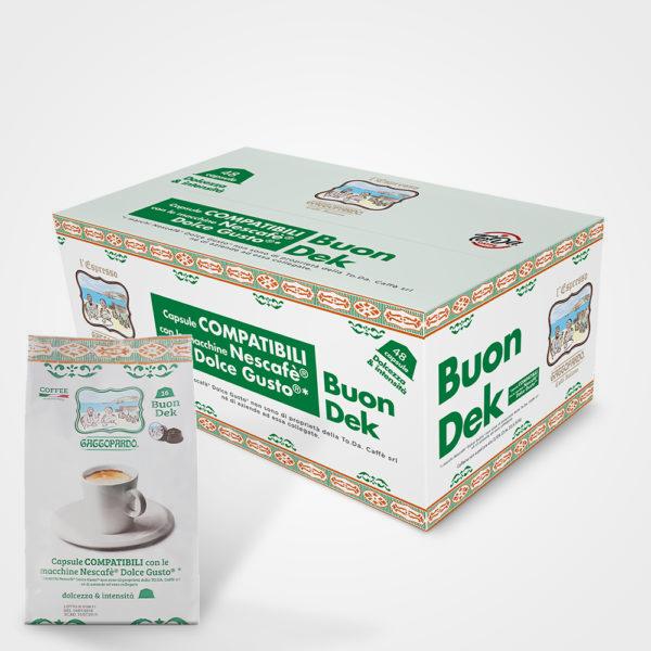 Dolce Gusto DECCAFFEINATED compatible coffee capsules 16 capsules