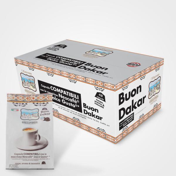 Capsules de café compatibles Dolce Gusto DAKAR 16 capsules