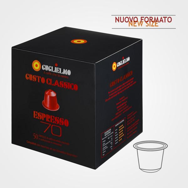 Coffee capsules Nespresso * compatible Rosso 70 50 caps