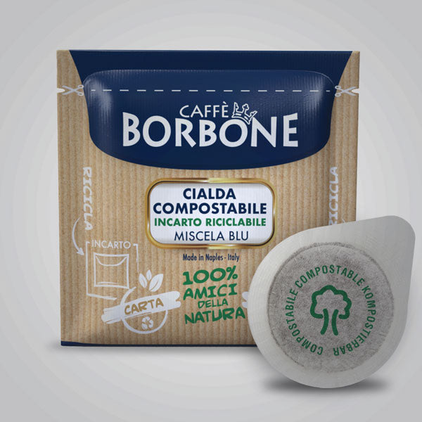 Coffee pods compostable ESE 44 quality Blue Blend