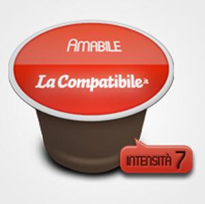 Coffee capsules compatible with Nespresso * Amabile 100 cps