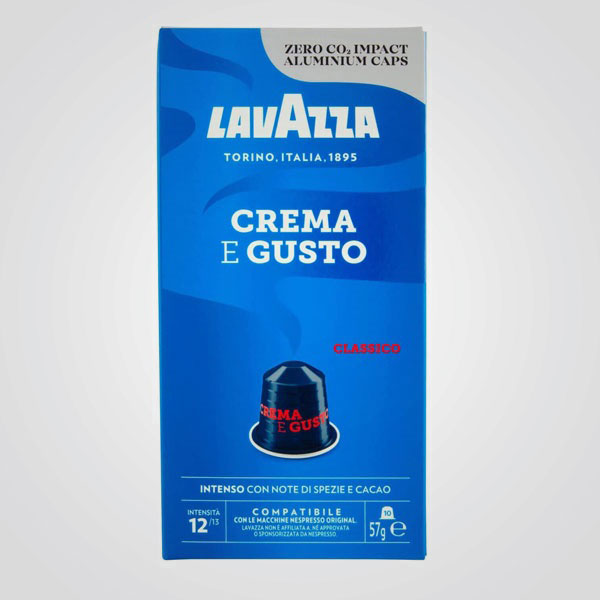 Capsules de café Nespresso* compatibles Crema e Gusto 10 cps