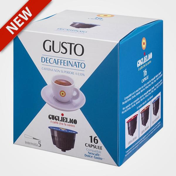 Coffee capsules compatible with Nescafé Dolce Gusto Decaffeinato 16 capsules