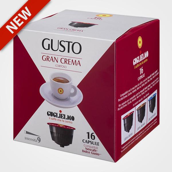 Coffee capsules compatible with Nescafé Dolce Gusto Crema 16 capsules