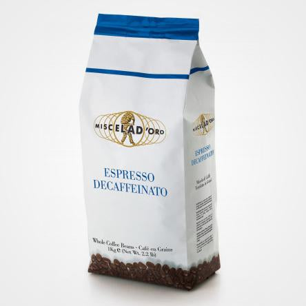 Decaffeinated Espresso Coffee Beans 1 Kg
