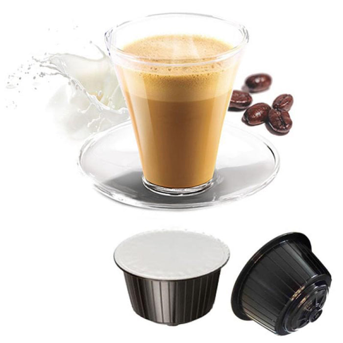 Coffee capsules compatible Dolce Gusto Cortado 16 capsules