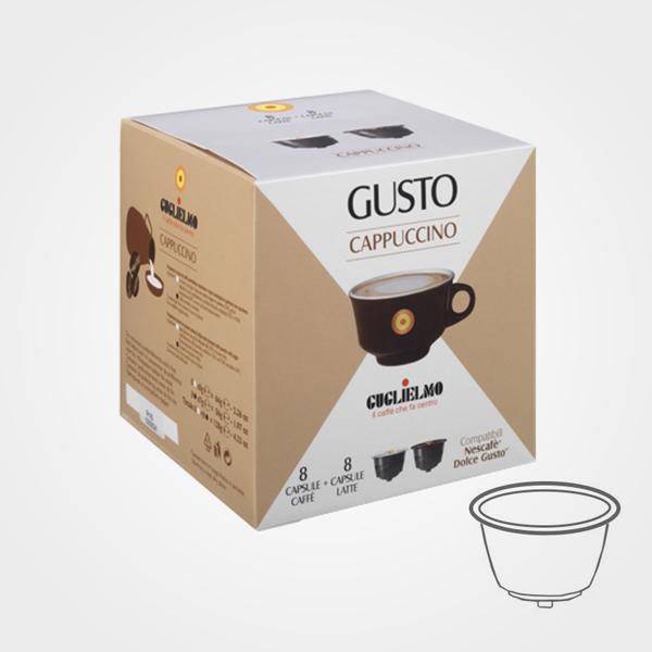 Capsules de café compatibles avec Nescafé Dolce Gusto Cappuccino 16 capsules