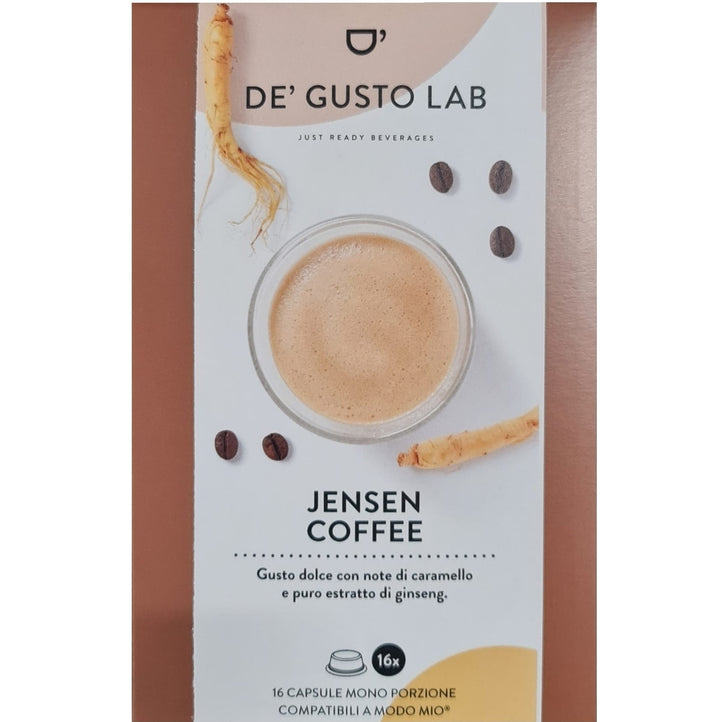 Jensen Coffee Ginseng kompatibel A modo Mio 16 Kapseln