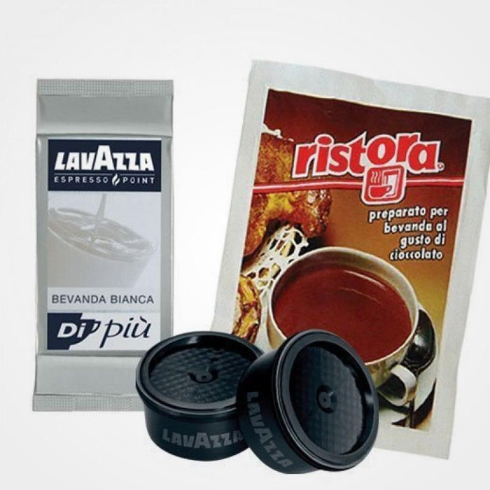 Espresso Point Capsules White Beverage + Ristora Chocolate 50 cps