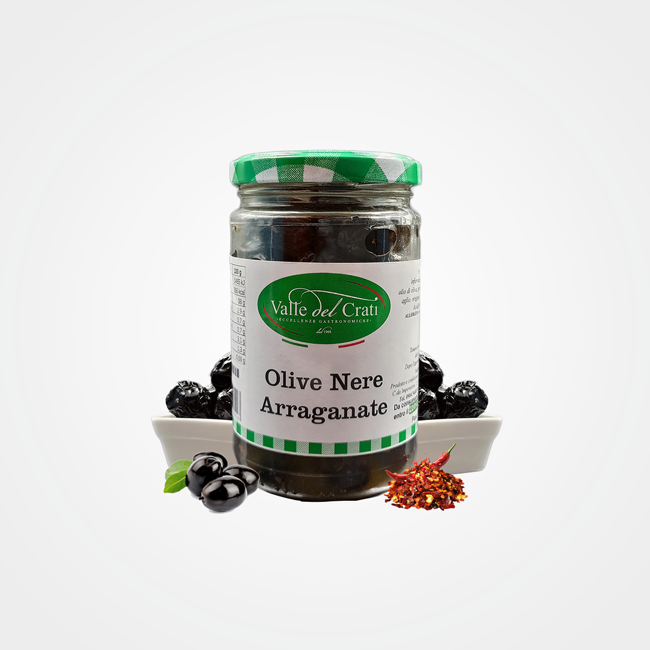 Schwarze Arraganat-Oliven