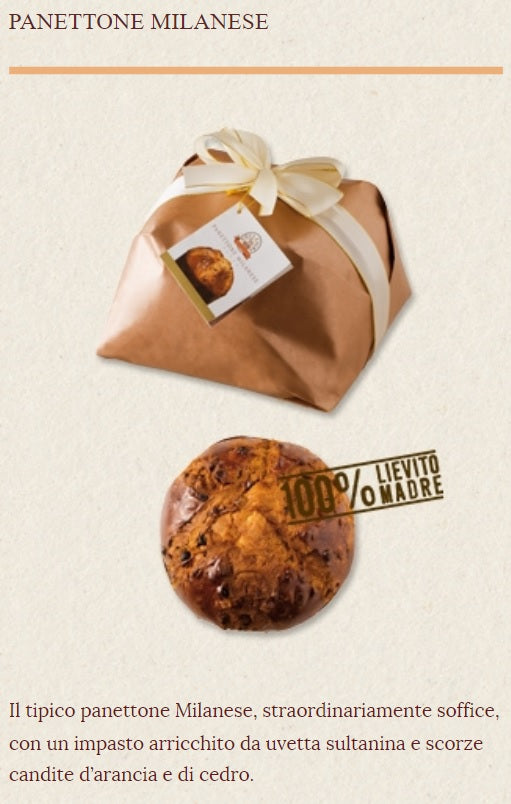 Panettone Milanese con scorzone di arancio Duca d' Alba 1000g