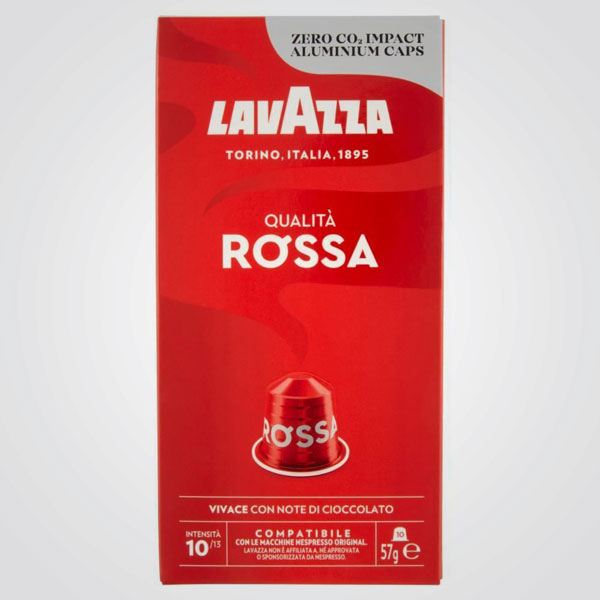 Caffè capsule Nespresso * compatibili qualità Rossa 10 cps