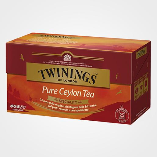 Sélections spéciales de thé noir de Ceylan pur 25 filtres