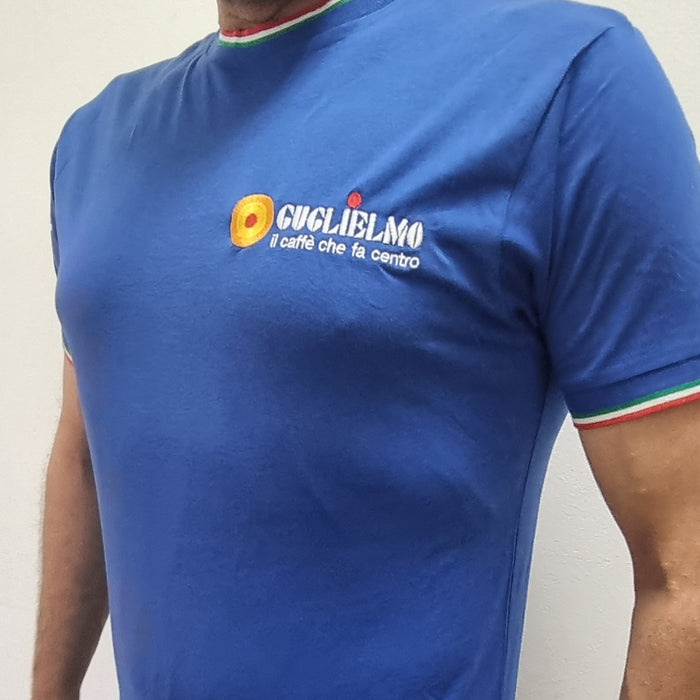 Guglielmo coffee brand blue t-shirt