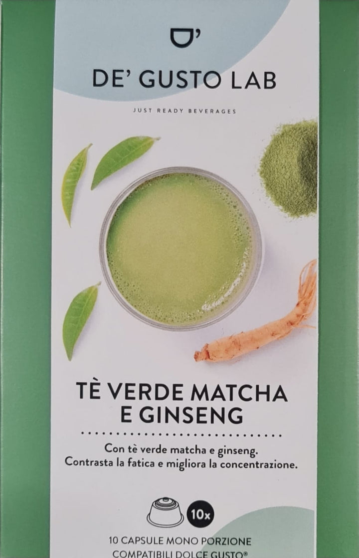 Dolce Gusto compatible Thé Vert Matcha et Ginseng 10 gélules