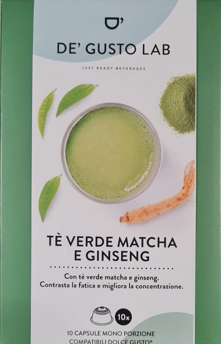 Dolce Gusto compatible Thé Vert Matcha et Ginseng 10 gélules